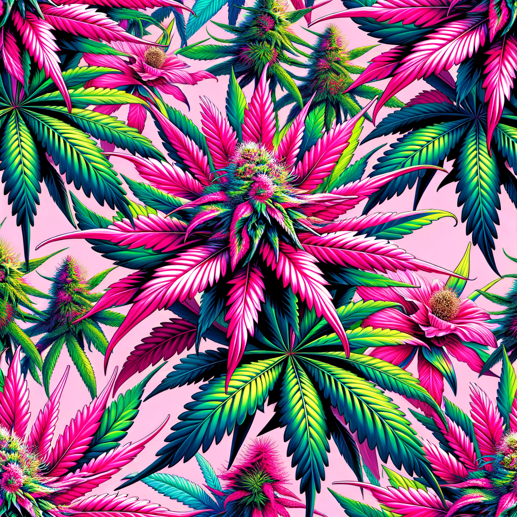 Electric Bloom — VividHaze cannabis art