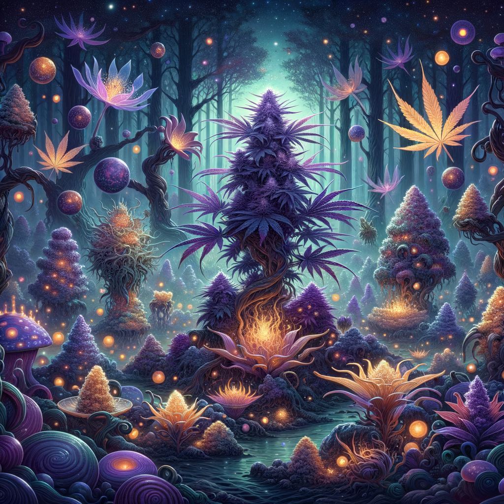 Mystic Garden — VividHaze cannabis art