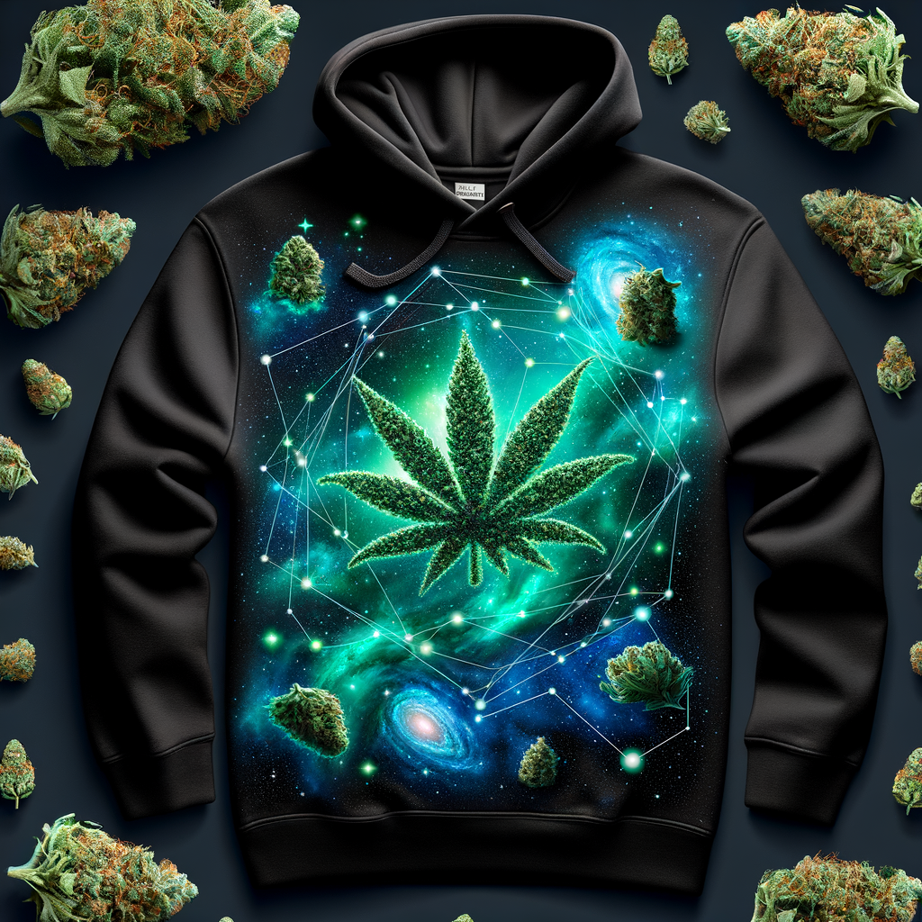Cosmic Haze Hoodie — VividHaze wearable art design